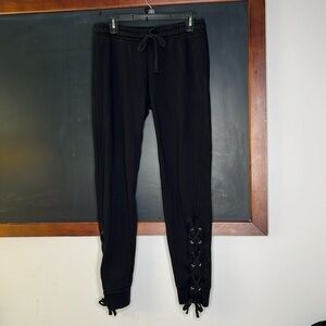 Michael Lauren Women Size L Sweatpants Lace Up Legs